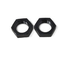 Russell Performance -6 AN Bulkhead Nuts 9/16in -18 Thread Size (Black)-1