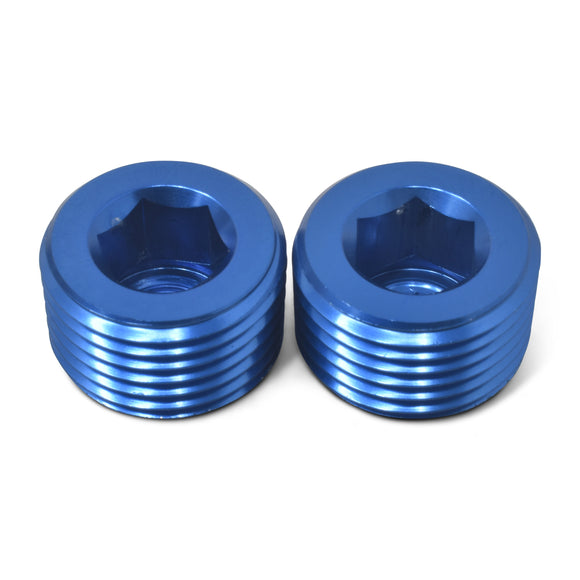 Russell Performance 3/4in Allen Socket Pipe Plug (Blue)