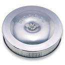 Moroso Race/Street Air Cleaner - 11-1/2in x 2-3/8in Filter - Steel - Chrome Plated-1