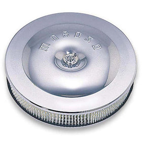 Moroso Race/Street Air Cleaner - 11-1/2in x 2-3/8in Filter - Steel - Chrome Plated