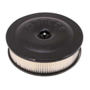 Moroso Race/Street Air Cleaner - 8-1/2in x 2-3/8in Filter - Aluminum - Black Powder Coat-1