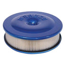 Moroso Race/Street Air Cleaner - 8-1/2in x 2-3/8in Filter - Aluminum - Blue Powder Coat-1