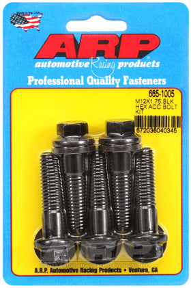 M12 X 1.75 X 45 BLK HEX 5PK