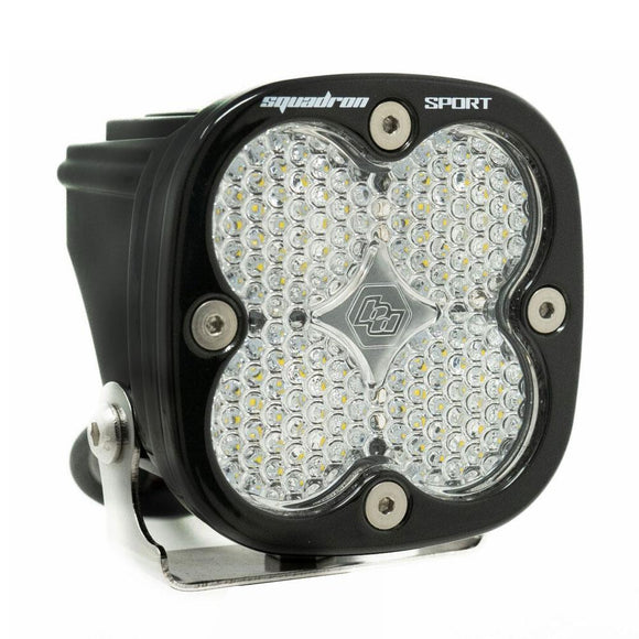 Baja Designs Squadron Sport Work/Scene Pattern Black LED Light Pod - Clear