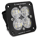 Baja Designs Squadron Sport Black Wide Cornering Pattern Flush Mount LED Light Pod - Clear-1