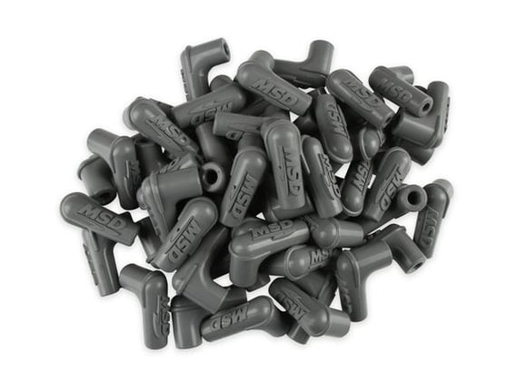 MSD 90 Deg Sprk Plug Boot.Gray Silicone 50EA