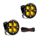 Baja Designs Squadron R SAE LED Spot Light - Amber - Pair-1