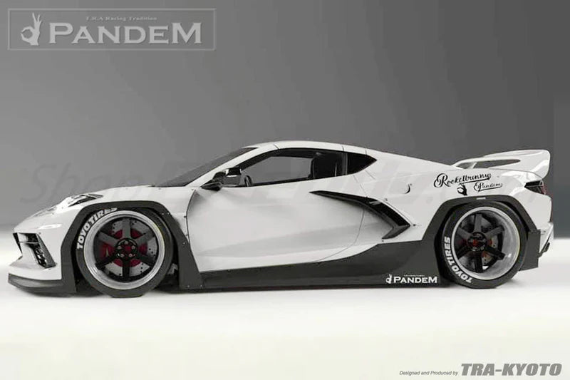 GReddy Pandem RB 2020+ Chevrolet Corvette C8 Complete Wide Body Aero Kit w/ Wing