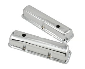 Mr. Gasket Chrome Valve Covers with Baffle 1958-1976 Ford 332-428 FE Engines