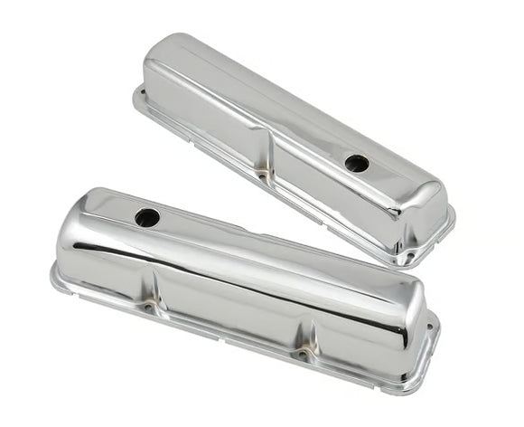 Mr. Gasket Chrome Valve Covers with Baffle 1958-1976 Ford 332-428 FE Engines