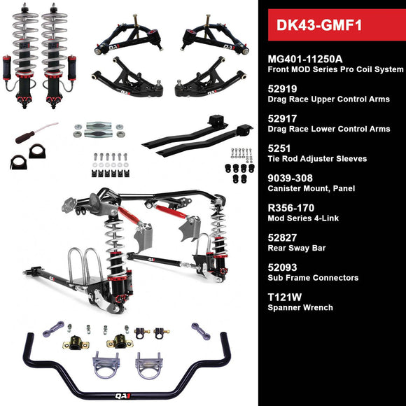 DK43-GMF1 DK43-GMF1 Level 3 Drag Full Vehicle Suspension Kit, 67-69 F-Body W/Shocks