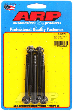 M6 X 1.00 X 75 BLK 12PT 5PK