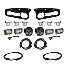 Baja Designs 2021+ Ford Bronco Clear SAE Fog Pocket Kit w/Upfitter