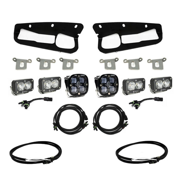 Baja Designs 2021+ Ford Bronco Clear SAE Fog Pocket Kit w/Upfitter