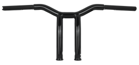 Burly Brand Dominator Raked Bar 10in - Matte Black