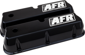 AFR SBF Tall Valve Covers. Black Powder Coat. Includes rubber grommets & baffles