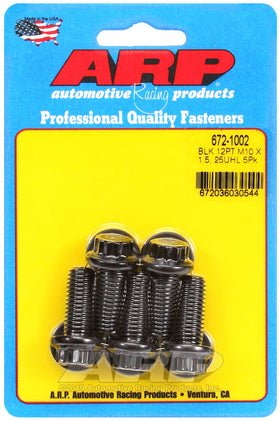 ARP M10 x 1.50 x 25 12pt Black Oxide Bolt Kit