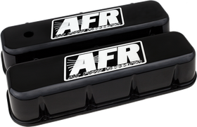 AFR BBC Standard Valve Covers. Black Powder Coat. Includes rubber grommets & baf