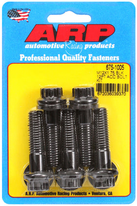 M12 X 1.75 X 45 BLK 12PT 5PK