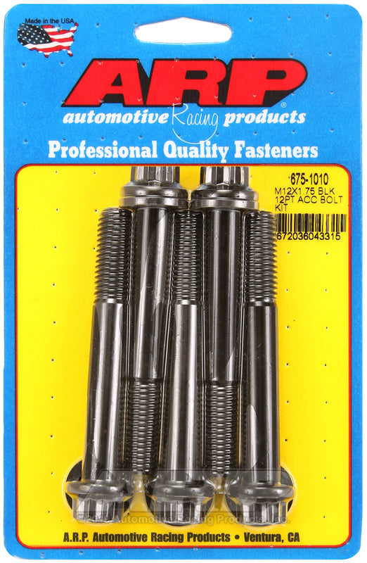M12 X 1.75 X 90 BLK 12PT 5PK