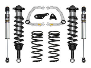 Icon 2024+ Toyota Tacoma 1.25-3in Stage 2 Suspension System  w/ Billet Overland Rear Coils