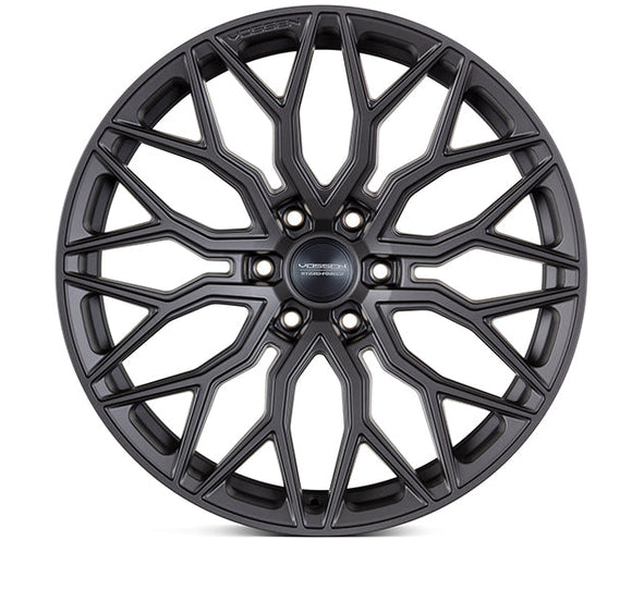 VOSSEN HF63 22 X 9.5 +20 6-135 DEEP CB87.1 MATTE GUNMETAL
