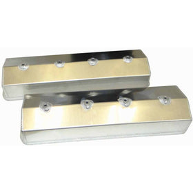 Moroso Chevrolet Small Block (w/Centerbolt Style Heads) Valve Cover - No Logo - Aluminum - Pair