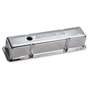 Moroso Chevrolet Small Block Valve Cover - w/o Baffles - Stamped Steel Chrome Plated - Pair-1