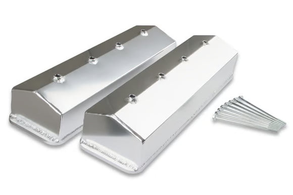 Mr. Gasket Fabricated Aluminum Valve Covers - Silver Finish 1987-1997 Chevrolet 305-350 Small Block