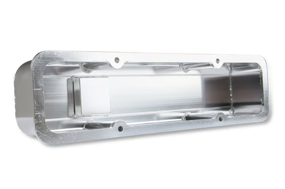 Mr. Gasket Finned Fabricated Aluminum Valve Covers - Polished 1960-1986 Chevrolet 262-400 Gen I Small Block