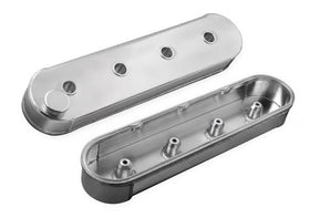 Mr. Gasket Fabricated Aluminum Valve Covers without Coil Stands - Silver 1999-2017 GM LS Series Engines