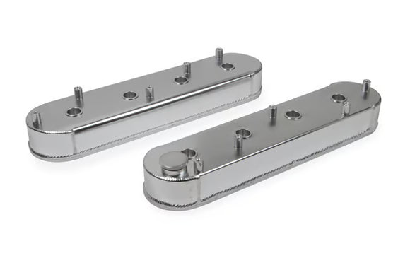 Mr. Gasket Fabricated Aluminum Valve Covers with Coil Stands - Silver 1999-2017 GM LS Series Engines