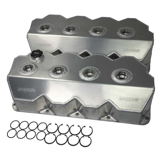 VALVE COVER, MOPAR 426 HEMI, STOCK HEAD, FABRICATED ALUMINUM