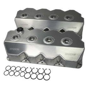 VALVE COVER, MOPAR 426 HEMI, STOCK HEAD, FABRICATED ALUMINUM