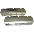 Moroso Chevrolet Big Block Valve Cover w/Billet Rail - Steel Inserts - No Logo - Aluminum - Pair-1
