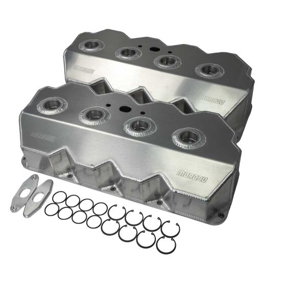 VALVE COVER, AJPE FUEL HEAD, FABRICATED ALUMINUM