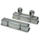Moroso Chevrolet Small Block Valve Cover - 1 Cover w/2 Breathers - Polished Aluminum - Pair-1