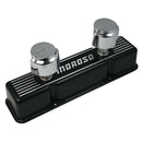 Moroso Chevrolet Small Block Valve Cover - 1 Cover w/2 Breathers - Black Finished Aluminum - Pair-1