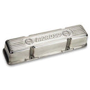 Moroso Chevrolet Small Block Valve Cover - 3.5in - Polished Aluminum - Pair-1