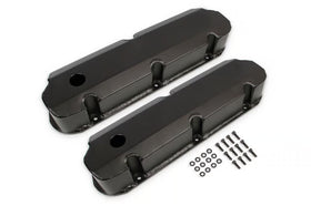 Mr. Gasket Fabricated Aluminum Valve Covers - Black 1962-1985 Ford 221-351W Small Block