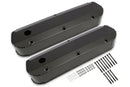 Mr. Gasket Fabricated Aluminum Valve Covers - Black 1962-1985 Ford 221-351W Small Block-1