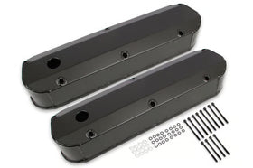 Mr. Gasket Fabricated Aluminum Valve Covers - Black 1962-1985 Ford 221-351W Small Block