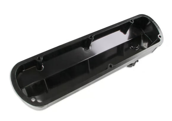 Mr. Gasket Fabricated Aluminum Valve Covers - Tapered Edge - Black 1962-1985 Ford 221-351W Small Block