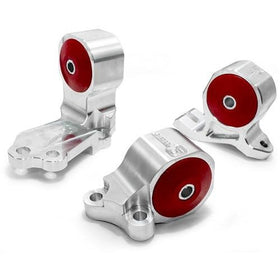 Innovative 92-95 Civic B/D Series Silver Aluminum Mounts 60A Bushings (Auto to Manual Hydro 3 Bolt)