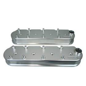 Moroso GM LS Valve Cover - 2.5in - w/Coil Mounts - COPO Breathers on Each Cover - Billet Alum - Pair