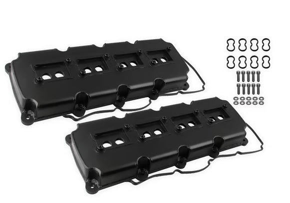 Mr. Gasket Fabricated Valve Covers - Black Finish 2003-2020 Mopar 5.7L, 6.1L, 6.4L Gen III Hemi