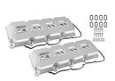 Mr. Gasket Fabricated Valve Covers - Silver Finish 2003-2020 Mopar 5.7L, 6.1L, 6.4L Gen III Hemi-1