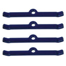 Moroso Chevrolet Small Block Valve Cover Hold Downs - Steel - Blue Powder Coat - Set of 4-1