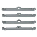 Moroso Chevrolet Small Block Valve Cover Hold Downs - Steel - Chrome Plated - Set of 4-1