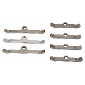 Moroso Chevrolet Big Block Valve Cover Hold Downs - Steel - Chrome Plated - Set of 7